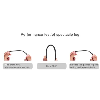 1 زوج النظارات معبد الذراع واحد الأسنان مزدوجة الأسنان TR90 النظارات استبدال الساق إصلاح النظارات الملحقات 4