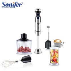 5 In 1 Blender Electric Four-blade Ice Crushing 1000W High Power Hand Mixer Kitchen Vegetable Fruit Milk Frother Mixer Sonifer