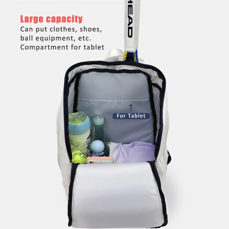 Original Brand Tennis Bag Tennis Rackets Padel Tennis Backpack Tennis Racket Backpack With Shoes Compartment Badminton Gym Bag