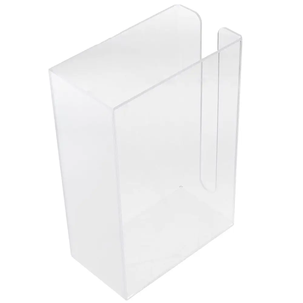 Compact Wall Mount Paper Towel Dispenser Clear Transparent Folded Paper Towel Holder Acrylic Hand Tissue Napkins Box Restroom 3