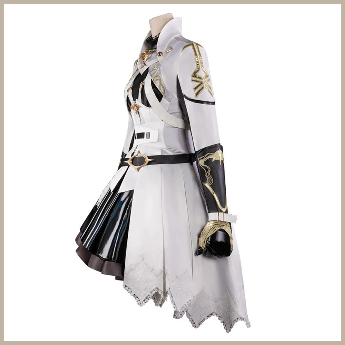 Fantasy Combat Coat Skirt Cosplay Costume