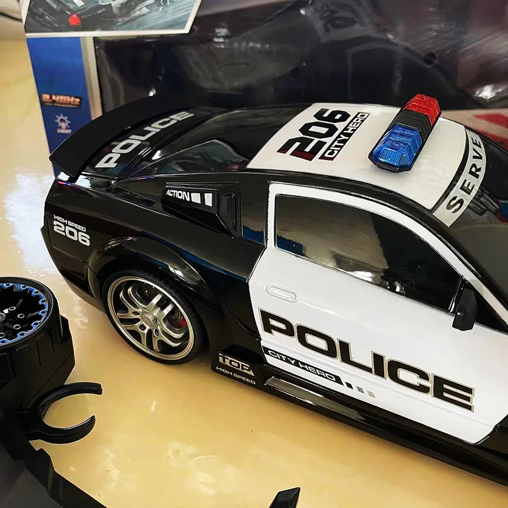 Rc Car Boys Toys 1/12 Remote Control Police Cars with Light Radio Controlled Drift Cars High Speed Children Gift Electric Model 3