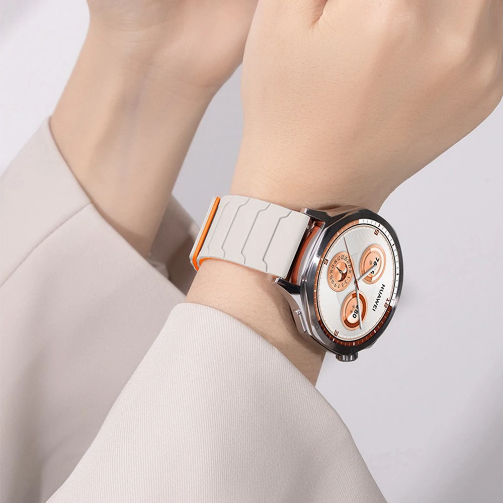 Magnetic Silicone Strap, 20mm/22mm, Replaceable Bracelet Wristband