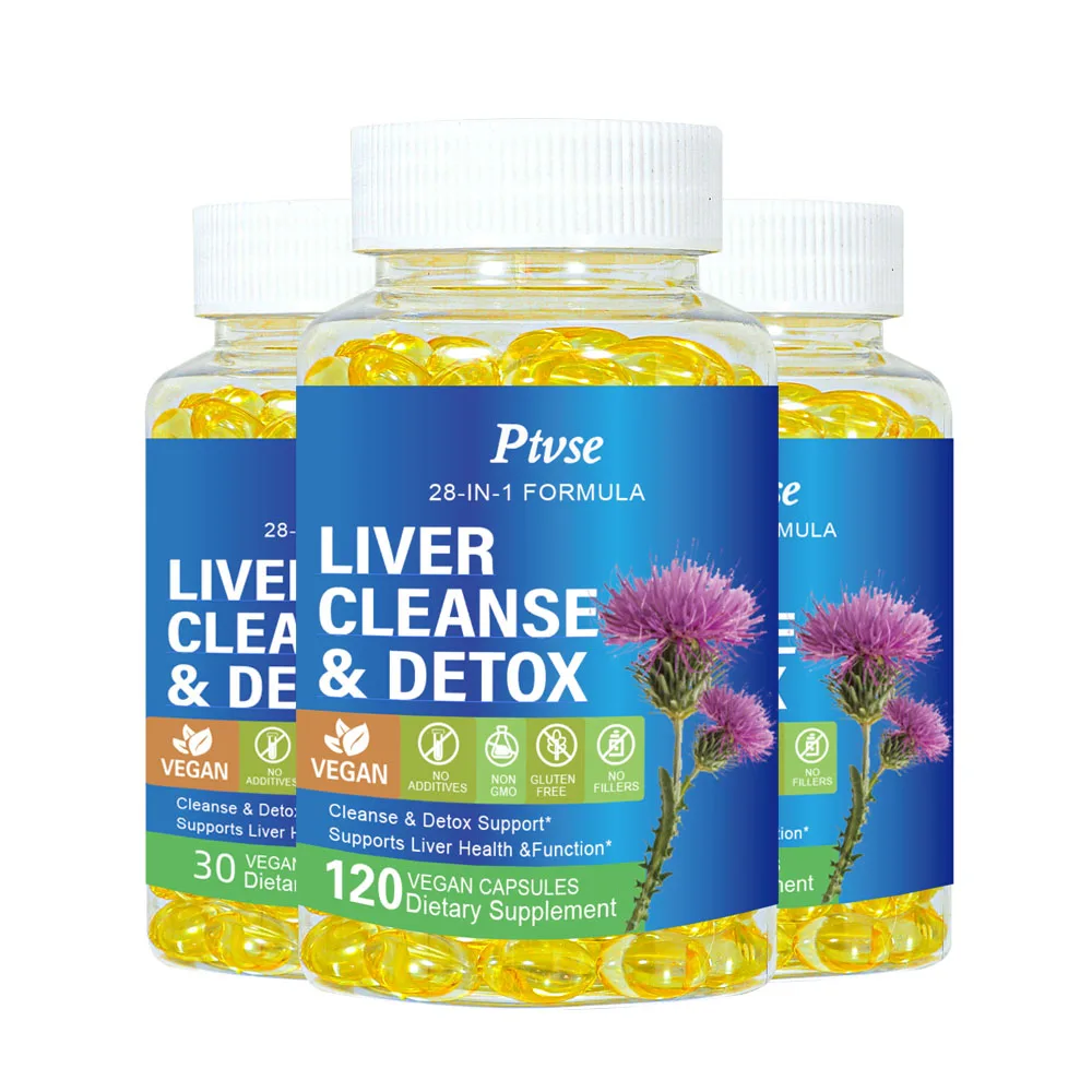 28-in-1 Liver Cleanse with Milk Thistle, Artichoke & Apple Cider Vinegar -Liver Cleanse Detox&Repair Heath Formula Liver Support