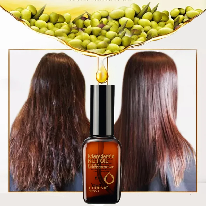 

50ml Hair Care Oil Scalp Treatment Pure Moroccan Argan For Macadamia Nut Dry And Damaged