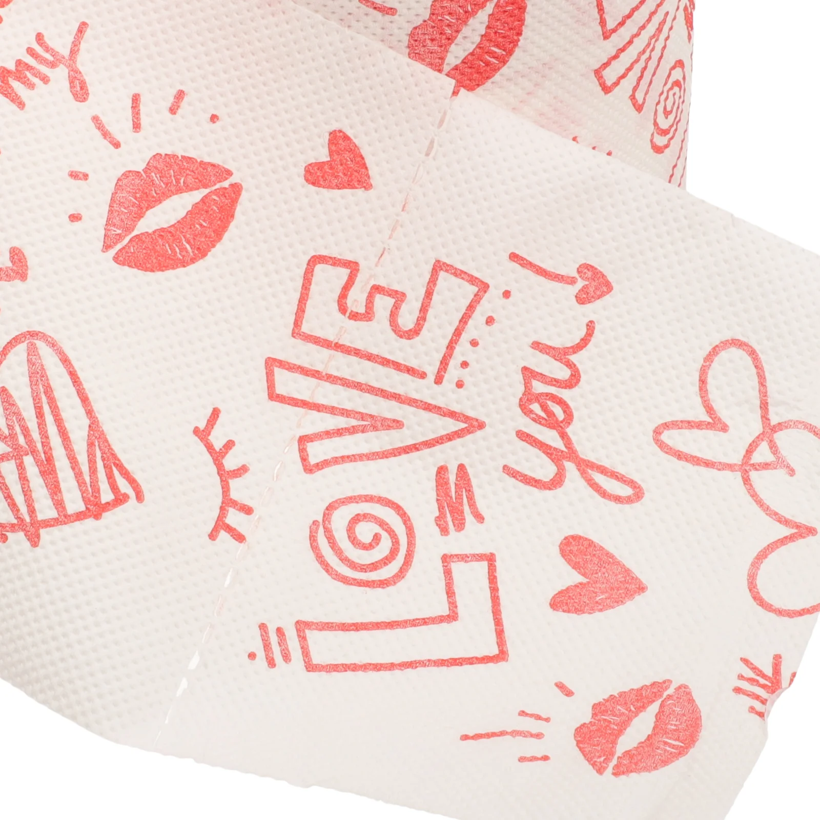 Love Valentine Printed Roll Paper Valentine Printing Napkin Bathroom Roll Tissue Toilet Tissue