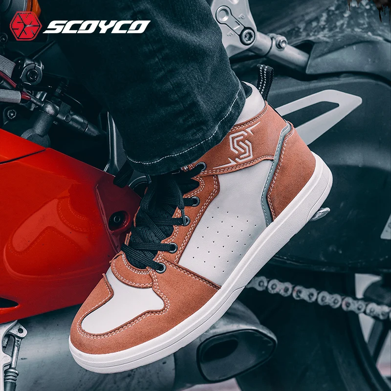 

Breathable Spring Summer Motorcycle Boots Riding Shoes Four Season Anti Drop Wear-resistant Motorbike Racing Daily Cycling Shoes