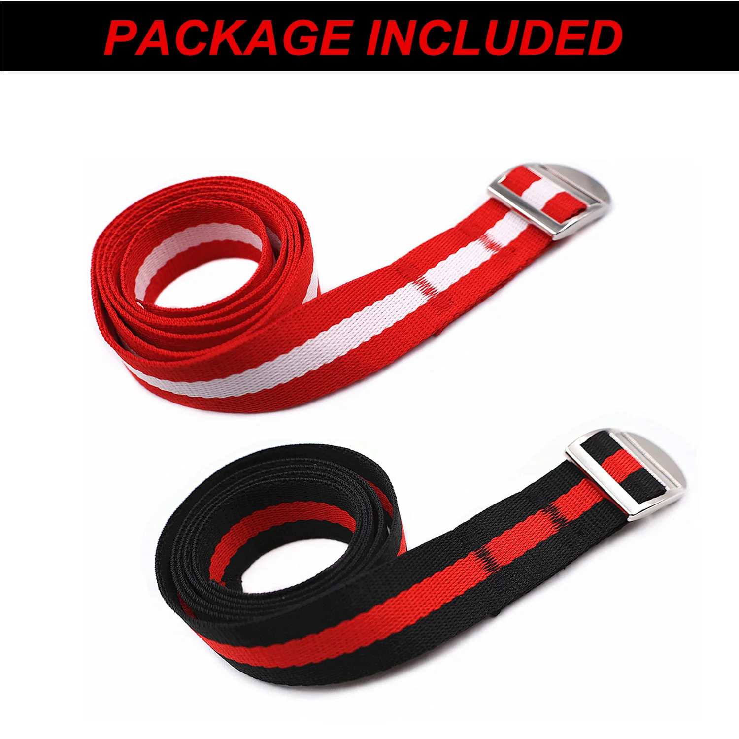 Arm Wrestling Equipment 2 Pcs Tie For Arm Wrestling Competition Match Training 40 Inch Long Non-Slip With Metal Buckle