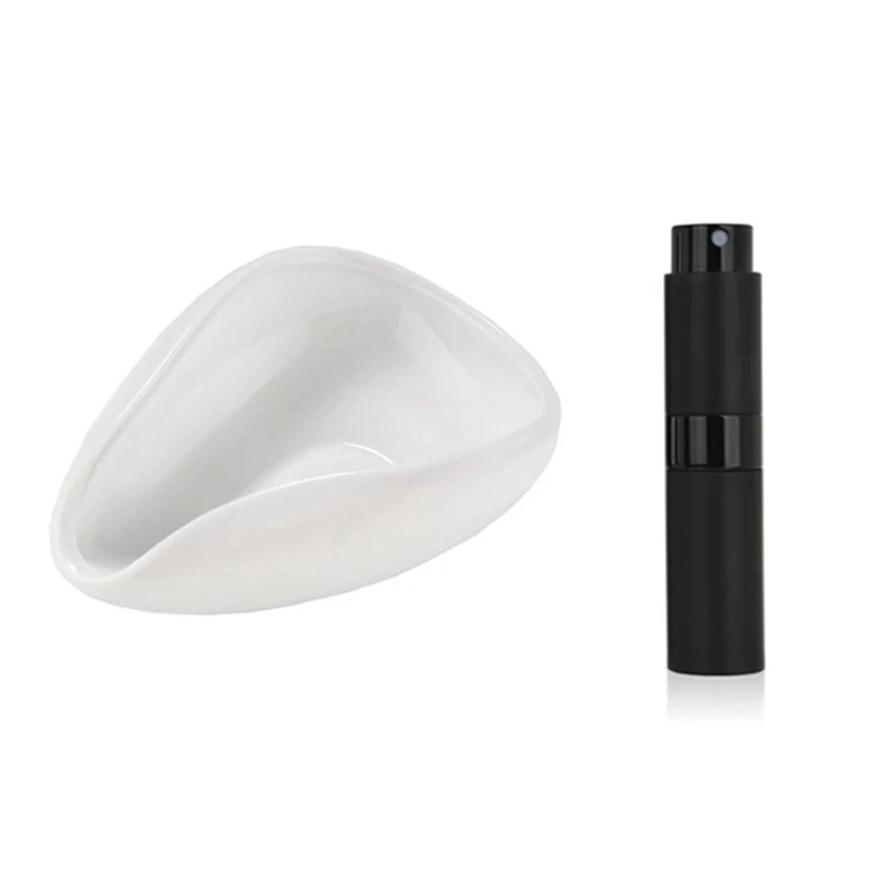

Coffee Bean Dosing Cup And Spray Bottle Set Ceramic Dosing Espresso Sprayer Single Dose Measuring Tray Kit Durable