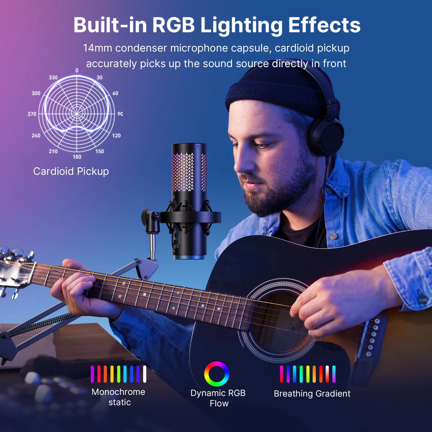 ميكروفون USB BOYA K5 للألعاب البث المباشر على جهاز...