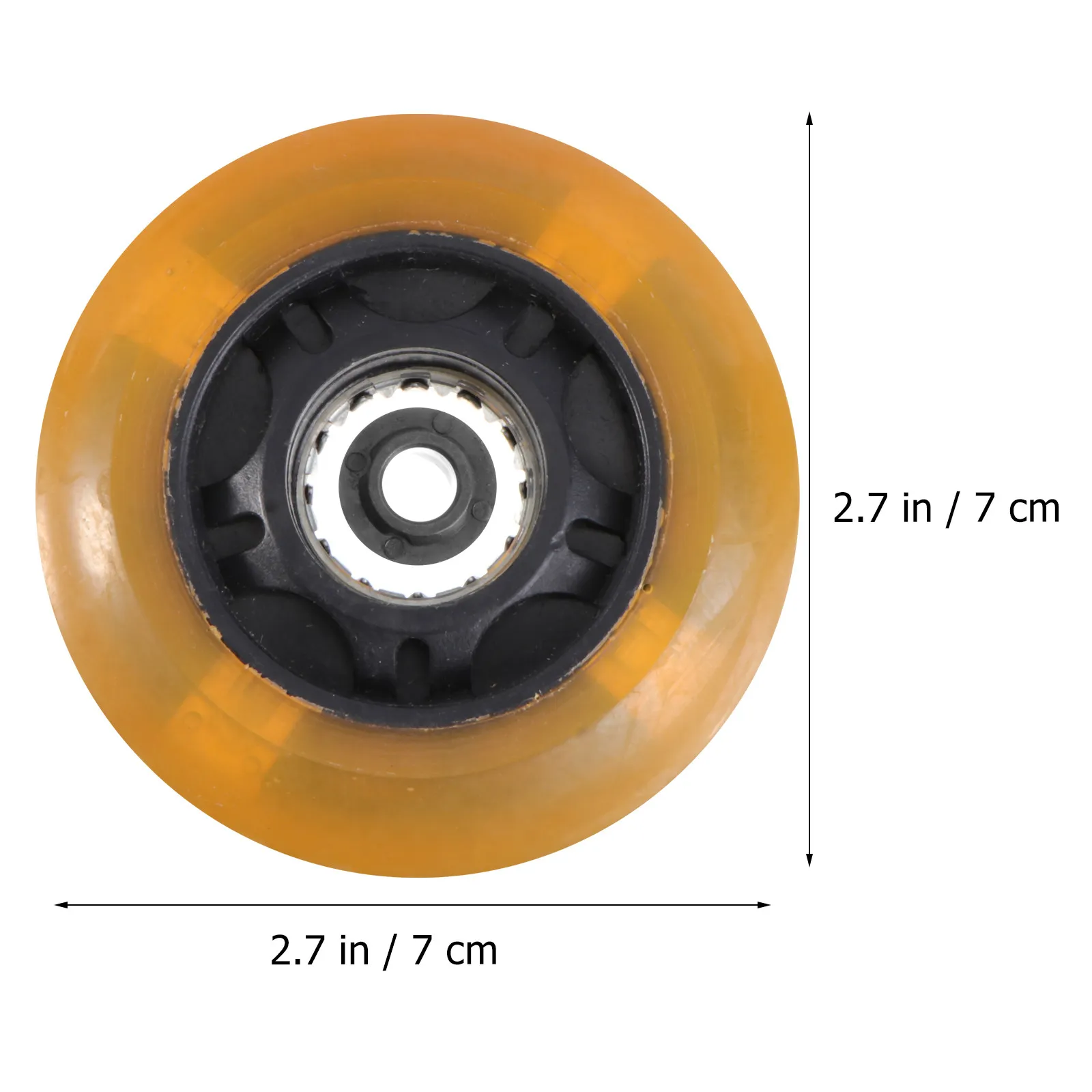 4Pcs 72Mm 깜박이는 인라인 스케이트 휠 실내 야외 하키 스케이팅을위한 롤러 스케이트 휠 부드러운 탄성 PU 소재 쉬운