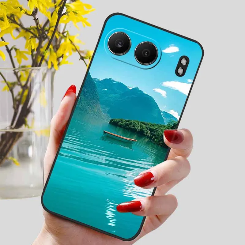 Luxury Silicone TPU Soft Bumper Case with Cute Cat Design for Oneplus Nord 4 - Premium Protective Cover