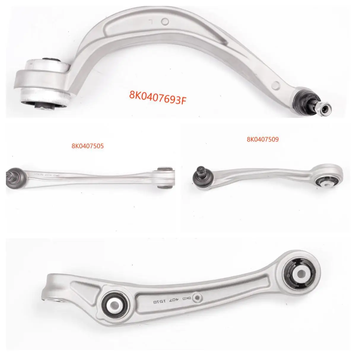 

Автозапчасти, комплект рычагов управления шасси, Верхняя Нижняя часть передней оси для алюминиевых рычагов A4 B8 Q5