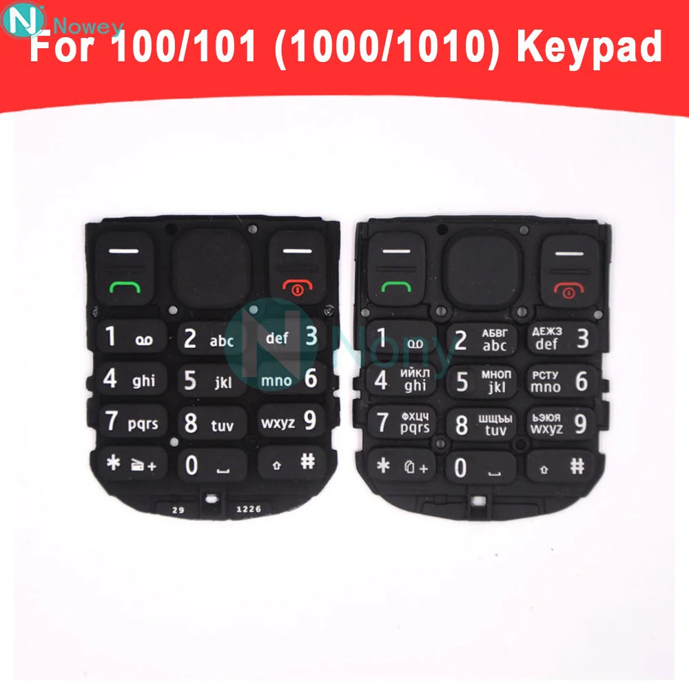 Nowey 1000 커버 키보드 100 1000 / 101 1010 전화 영어 러시아어 아랍어 키패드 하우징 교체 부품