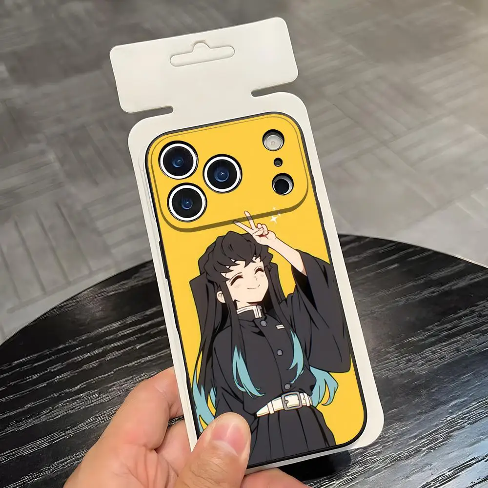 Muichiro Tokito Anime Black Soft Shell Phone Case