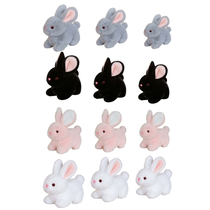 

Мягкая плюшевая кукла с имитацией кролика, декор для дивана, мягкая интерактивная игрушка для ребенка, гладкая, эмоциональная,