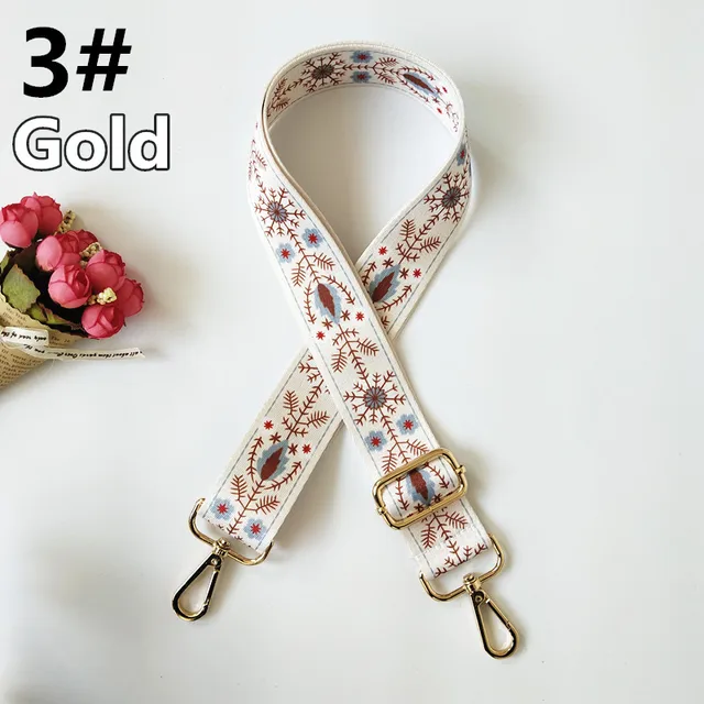 DIY Rainbow Adjustable Bag Strap for Handbag Cross Body Nylon Wide Shoulder Strap Belt Replacement Handles Accessories A-3