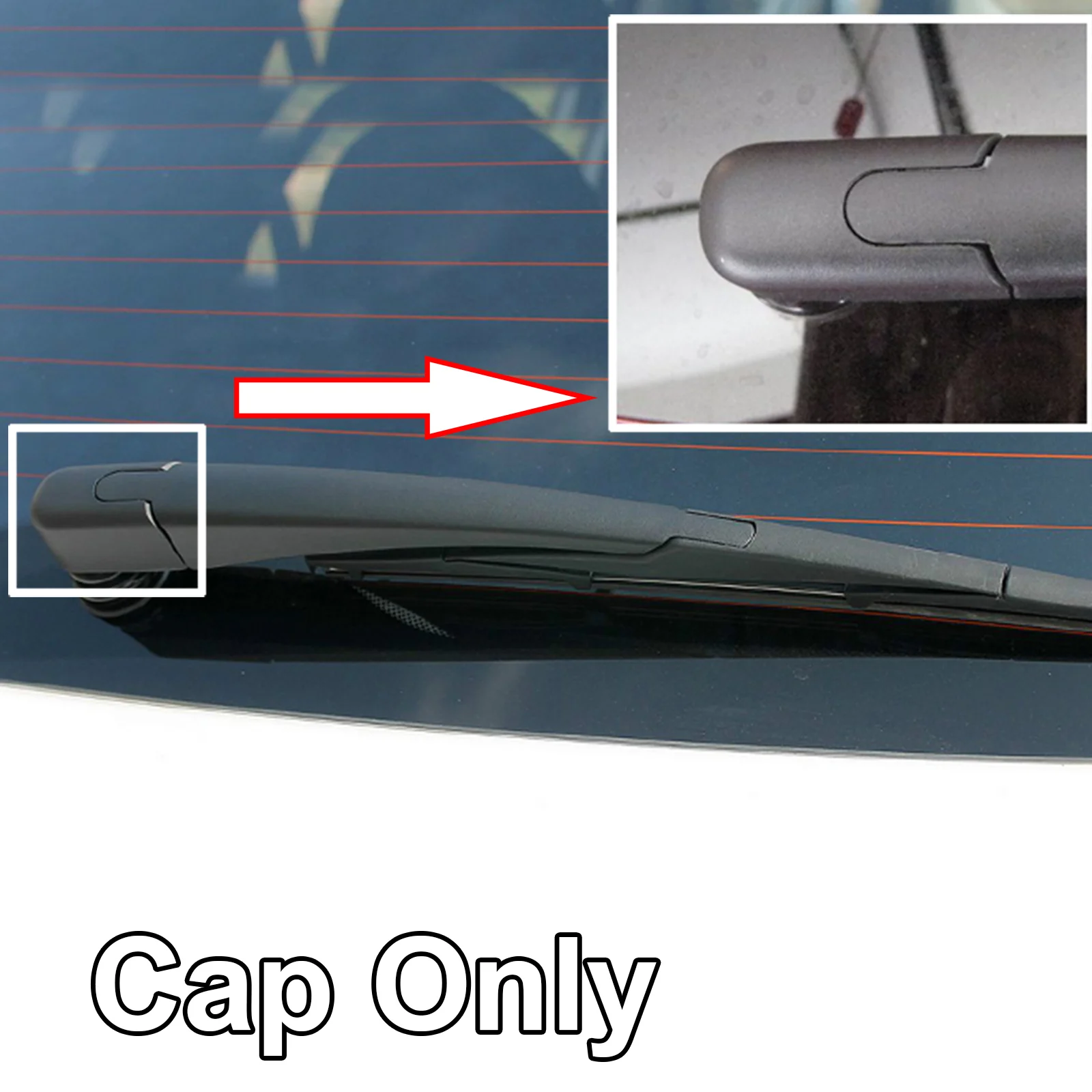 Rear Windshield Wiper Arm Cap Nut Cover Tailgate Window Set For Hyundai