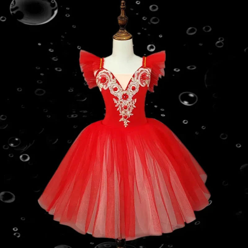 الصيف فتاة فستان الباليه توتو الاطفال ملابس الأطفال يوم Vestidos ملابس رقص الفتيات فساتين غير رسمية ثياب الباليه الزي