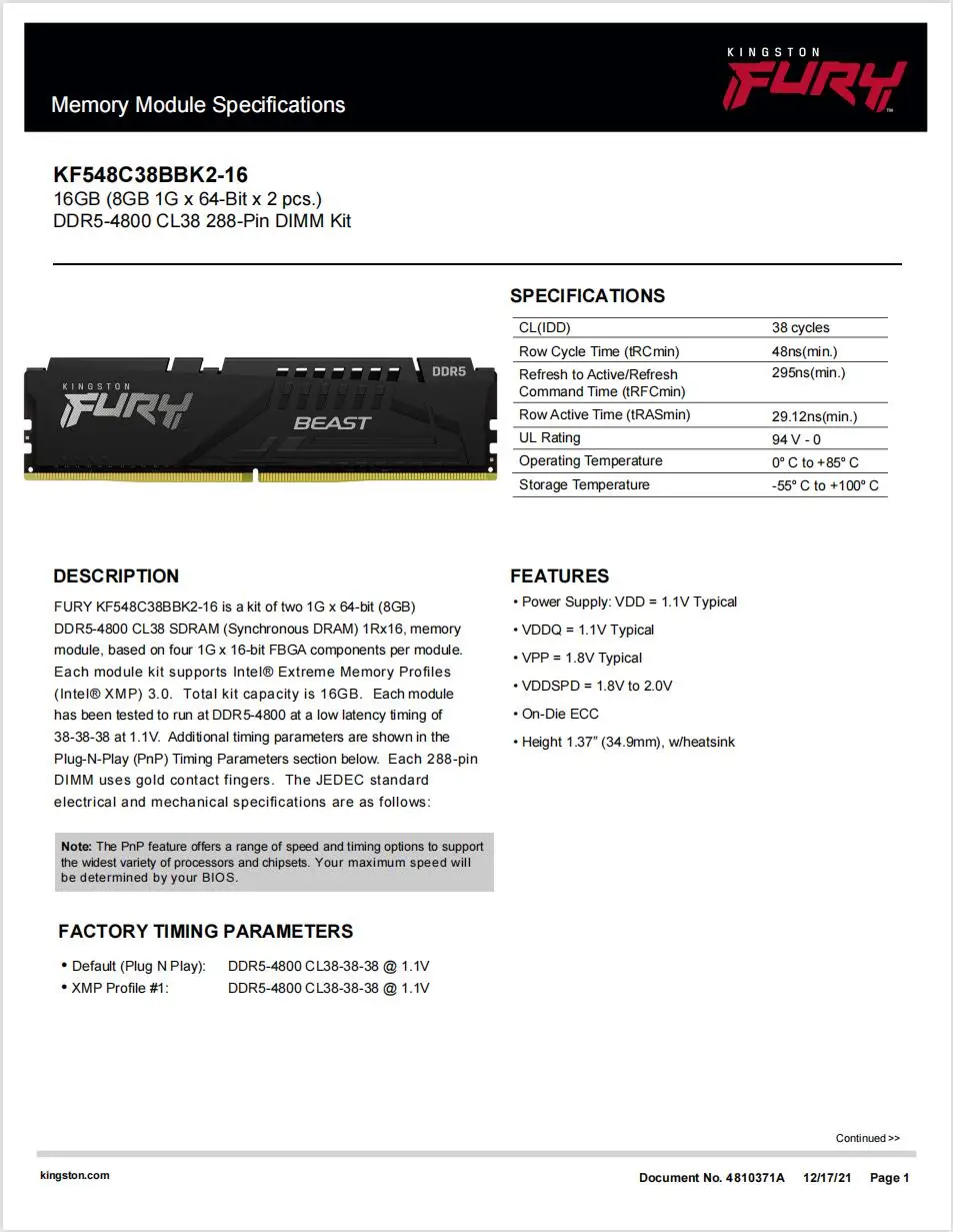 RAM 1.1V, Sem EXPO, 8GB, 16GB, 32GB, 5200MHz, 5600MHz, 6000MHz