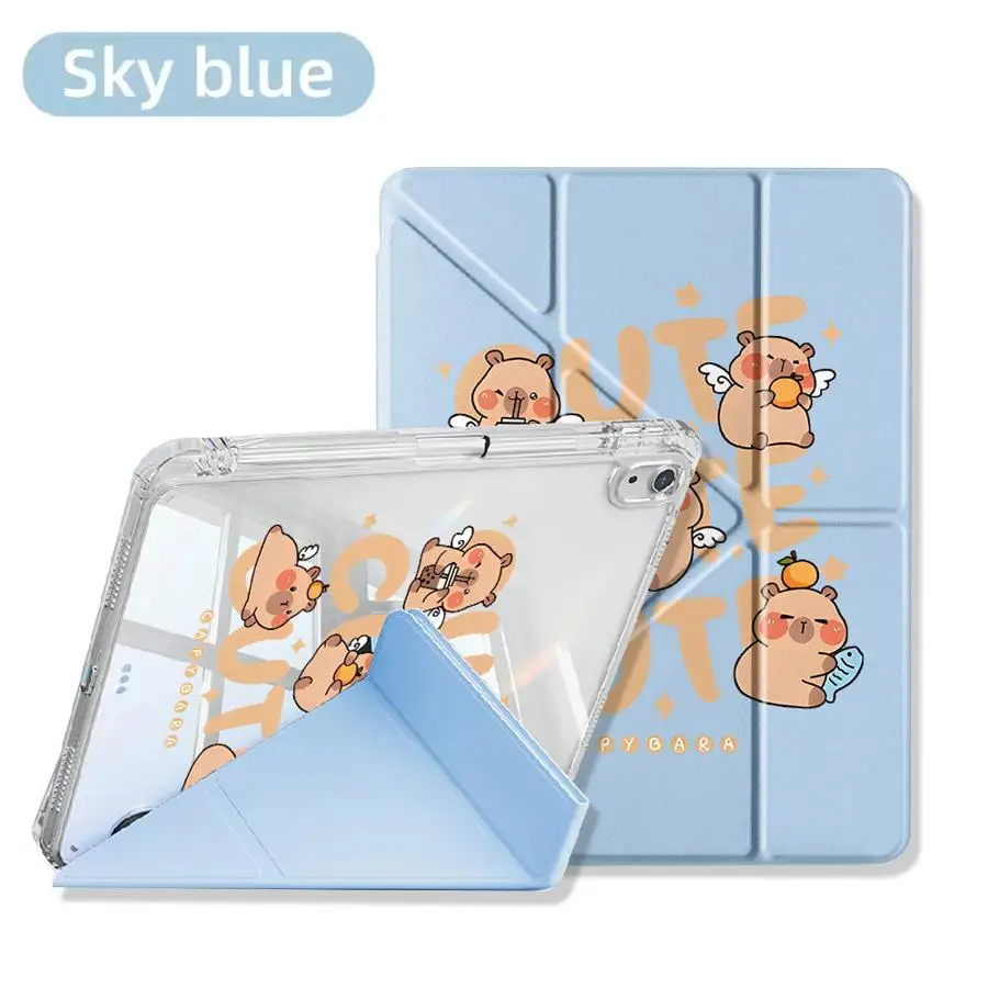 Adorable Capybara Cartoon Tablet Case Cover - Universal Fit
