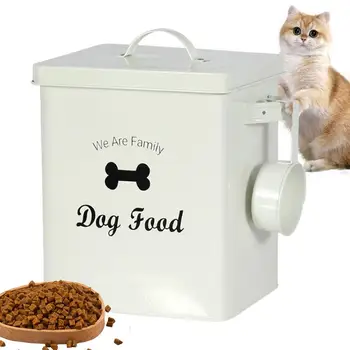 Metal Portable Pet Food Storage Bin 1