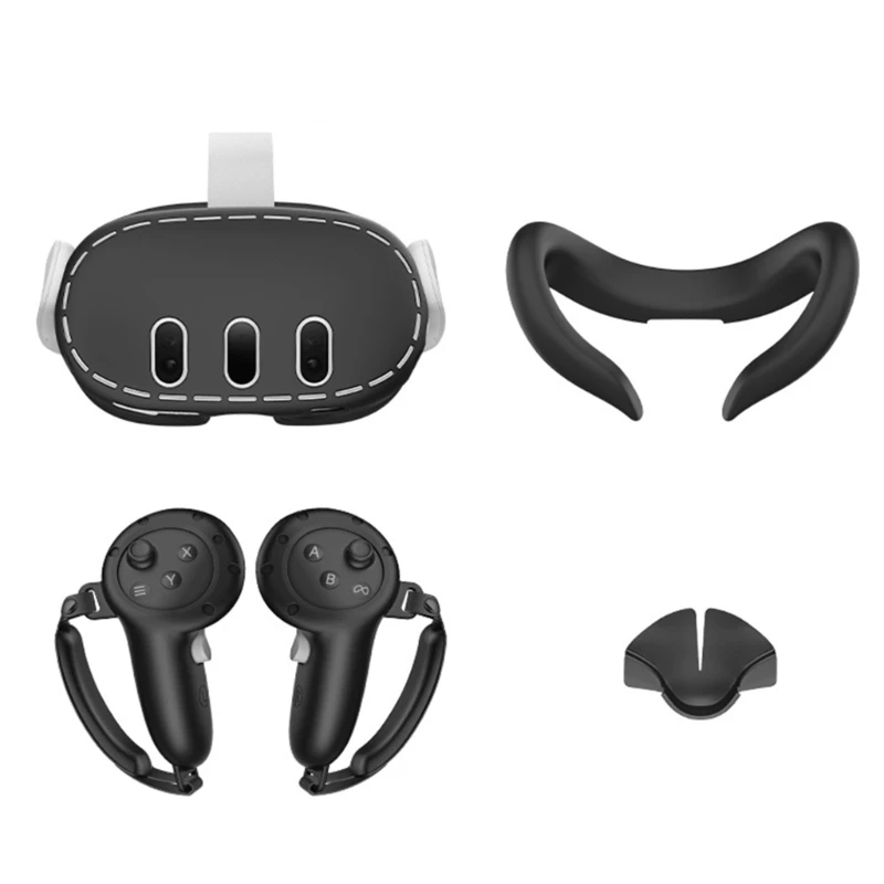 

Handle Grip Cover for Quest3 Virtual Reality Headset Case Face Cover Sweatproof