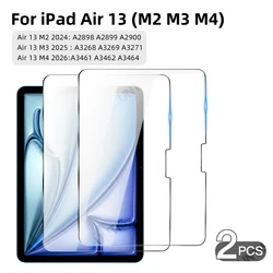 Premium Tempered Glass Screen Protector Set for Tablets - 2 Pack HD Film (Air 13 M2 M3 M4)