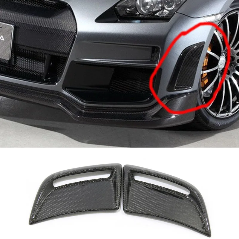 Per Nissan Gtr-R35 Paraurti Anteriore In Fibra Di Carbonio Tuyeres Sinistro E Destro