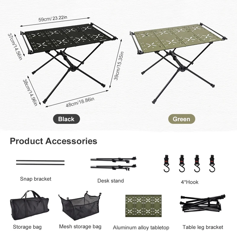 Camping IGT Table WESTTUNE Portable Aluminum Alloy Folding Table Accessories Multifunctional Outdoor BBQ Picnic Tables