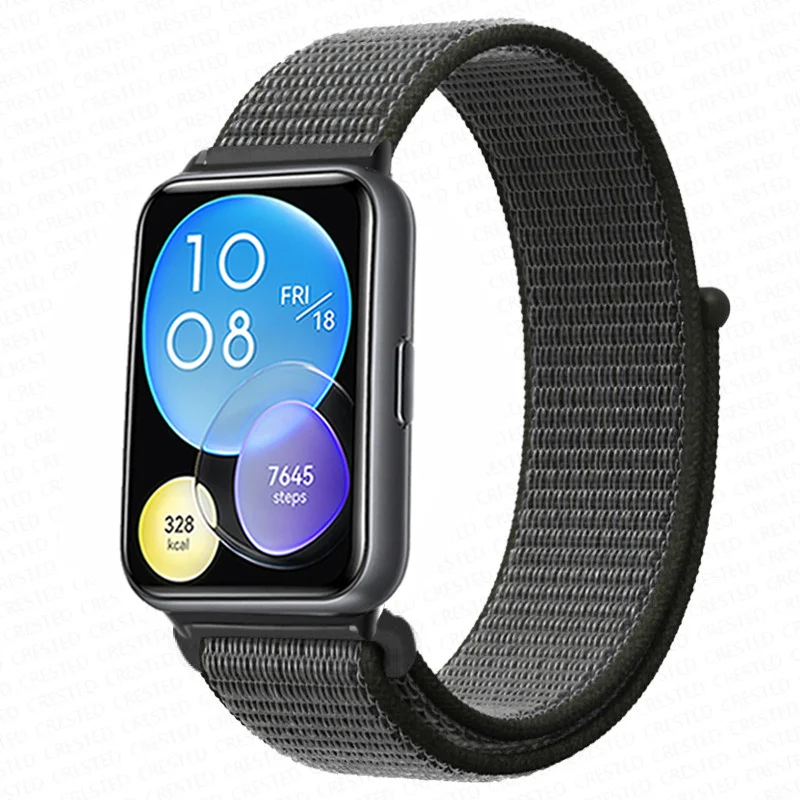 Enhanced Nylon Loop Band Smartwatch Replacement Wristband Bracelet - Durable and Stylish Nylon Strap