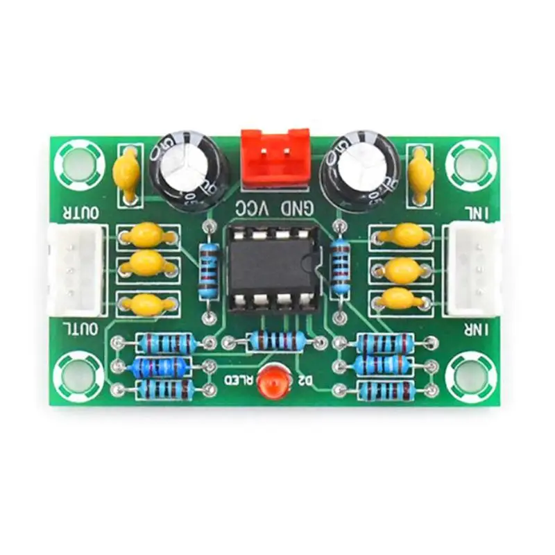 

Mini Preamp Op Amp Module Amplifier Dual Channel NE5532 Preamplifier Tone Board 5 Times Wide 12-30V G10-004