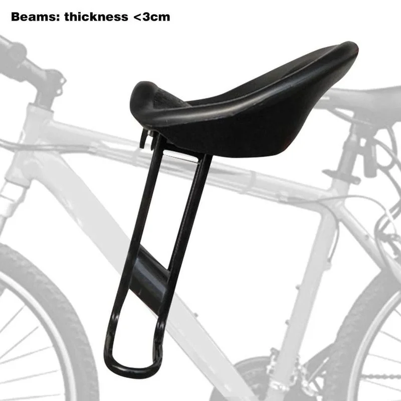 Bicycle Front Seat Child Bike Seat Front Mount Mountain Bike with Footrests Size 3-6CM
