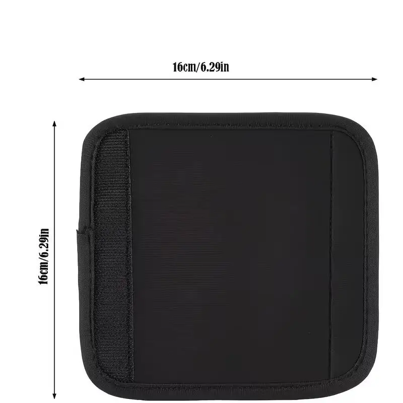 2pcs Black Luggage Handle Covers – Soft & Comfortable Protectors for Suitcases, Carry-On, Travel - 3