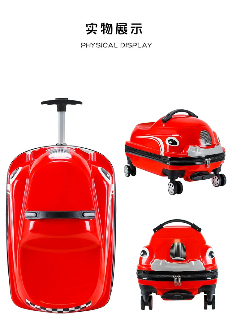 Ride-On Luggage Twist Car Trolley Bag 3-15 Years Kids 18 Ride-On Luggage Twist Car Trolley Bag 3-15 Years Kids