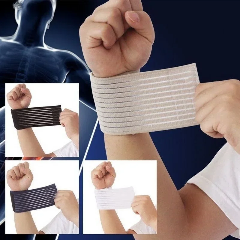 Elastic Bandage Support 2PCS/set Sport Wristbands Compression Knee Pad Joint Tape Gym Elastic Bands Elbow Bandage Breathable Adhesive Elastic Bandage