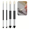 4pcs 4-Pack Dual-Headed Sketch Pens: Round Foam, Sponge, and Felt Tips for Artists, Reusable & Washable Drawing Tools 1