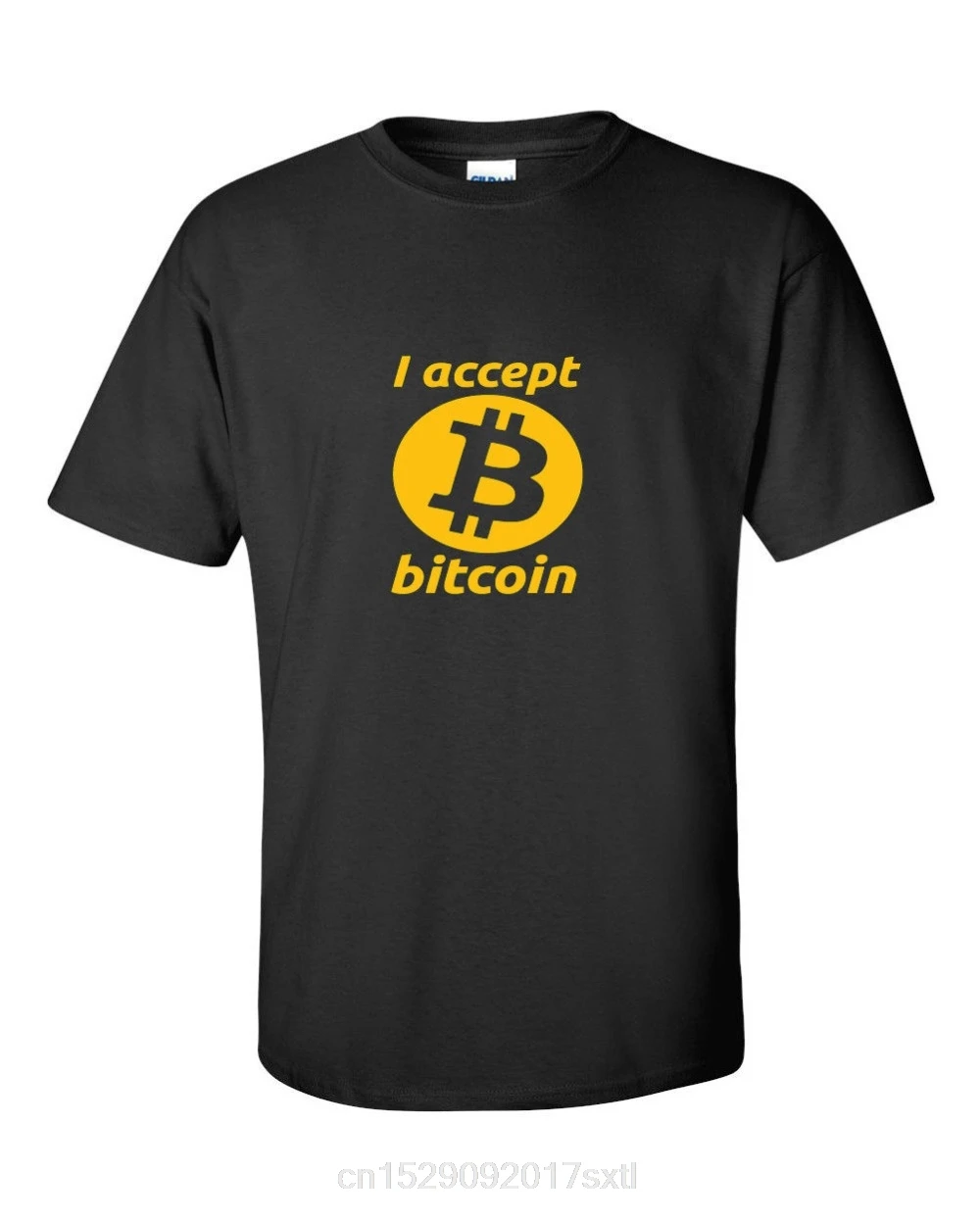 

Я принимаю Биткоин ICO Alt Coin BTC Mining Bit, футболка для монет, 100% хлопок, принт, мужская летняя футболка с круглым вырезом, забавная криптовалютная футболка