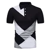 KB Men Polo Men Shirt Short Sleeve Polo Shirt Contrast Color Polo New Clothing Summer Streetwear Casual Fashion Men tops