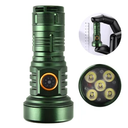 Small LED Flashlight USB C Rechargeable High Power Mini EDC 18350 Long Range Throw Lamp TIR Optics Portable Pocket Camping Torch