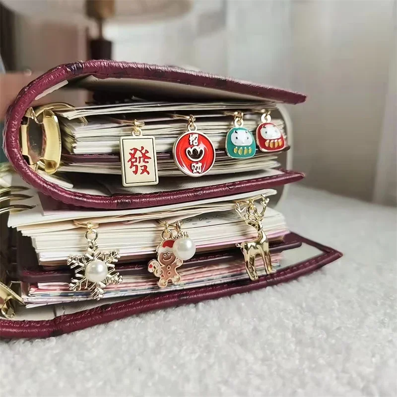 INS 눈송이 모양 종이 클립 귀여운 북마크 인스 스타일 책 장식 노트북 플래너 액세서리