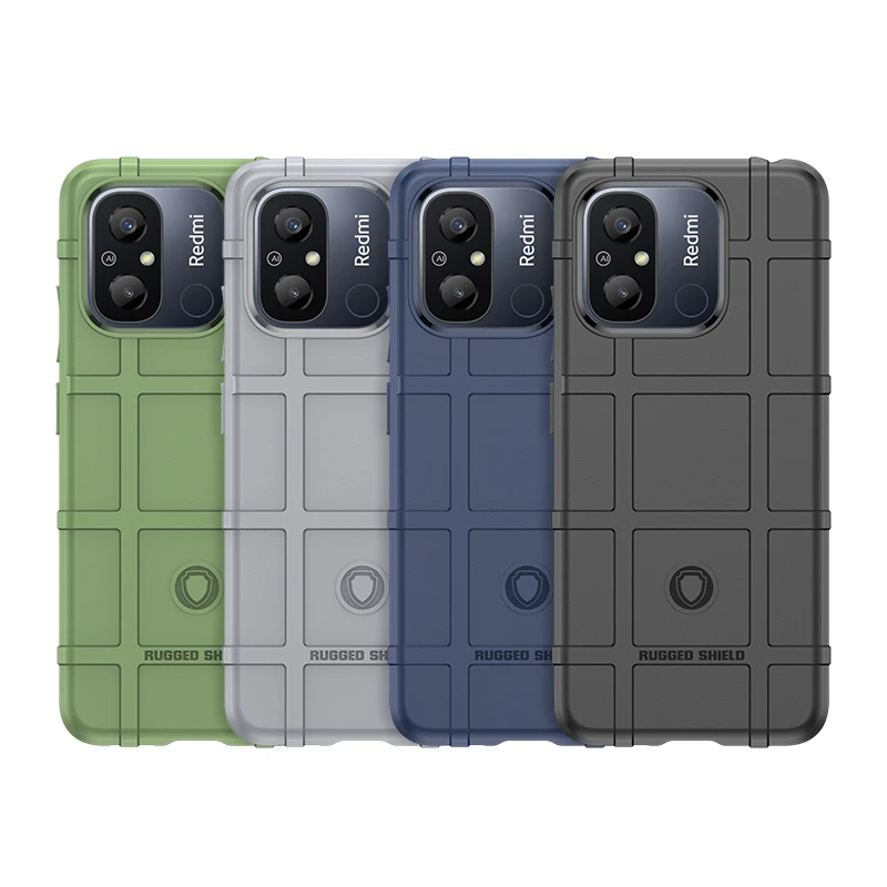 Per Xiaomi Redmi 12C Custodia Xiaomi Redmi 12 10 12C 10C 11A 10A Cover Antiurto Rugged Shield Tpu Phone Back Case Xiaomi Redmi 12C