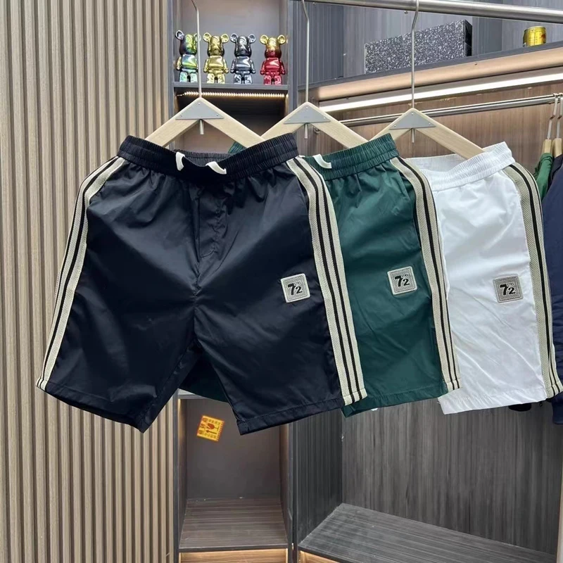 

2024 Summer New Men's Summer Shorts Trendy High-end Loose Large Pants Casual Sports Shorts Harlan Pants Men's Beach Pants
