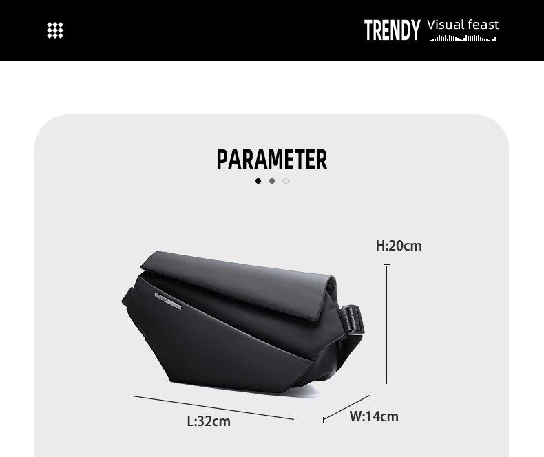 Shoulder Bag - for Men Premium PU Leather