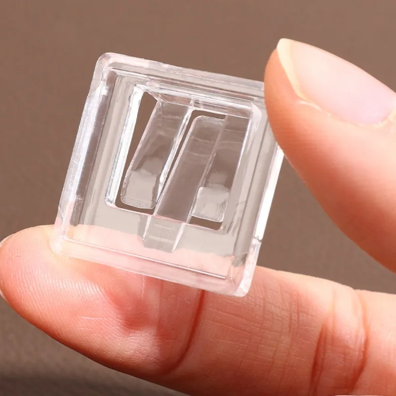 Mini Rings Display Stand Small Items Transparent Showing Shelf Jewels Plastic Exhibit Rack Jewelry Display Storage Organizer