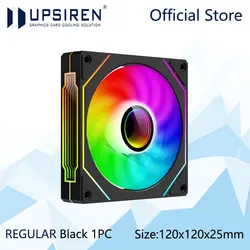 Ultra - Quiet ARGB Computer Chassis Cooling Fan - 12cm, 4 - Pin PWM, High Airflow (Other)