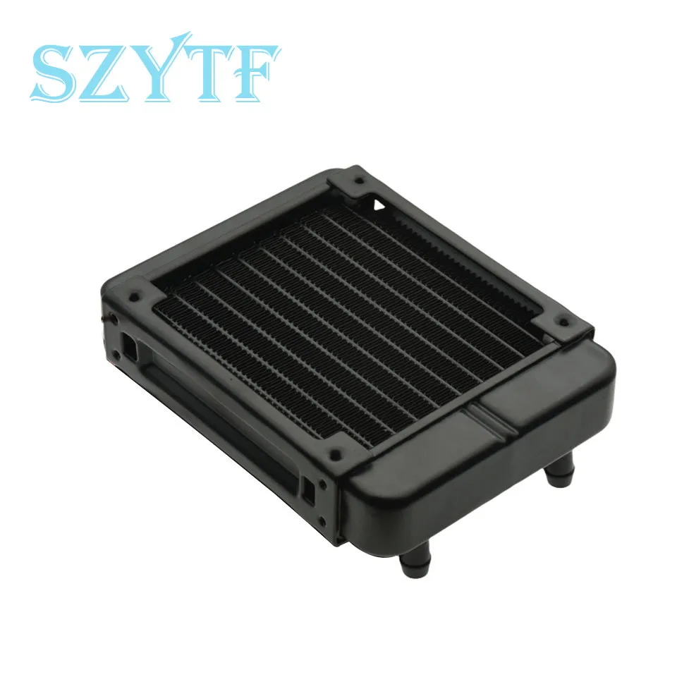 Low Noise 120 x 120mm Water Cooling CPU Cooler Row Heat Exchanger Radiator with Fan 1pcs