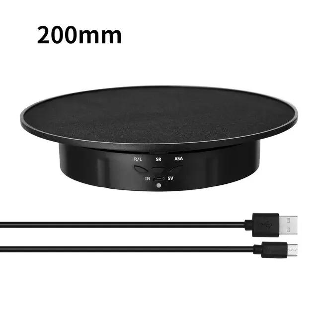 Photography Rotating Display Stand with 3-Speed 360° Turntable