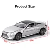 1:32 LEXUS LC500 Miniature Model Car Alloy Diecast Metal Rubber Tire Sound Light Pull Back Function Vehicles Collection Kids Toy 6