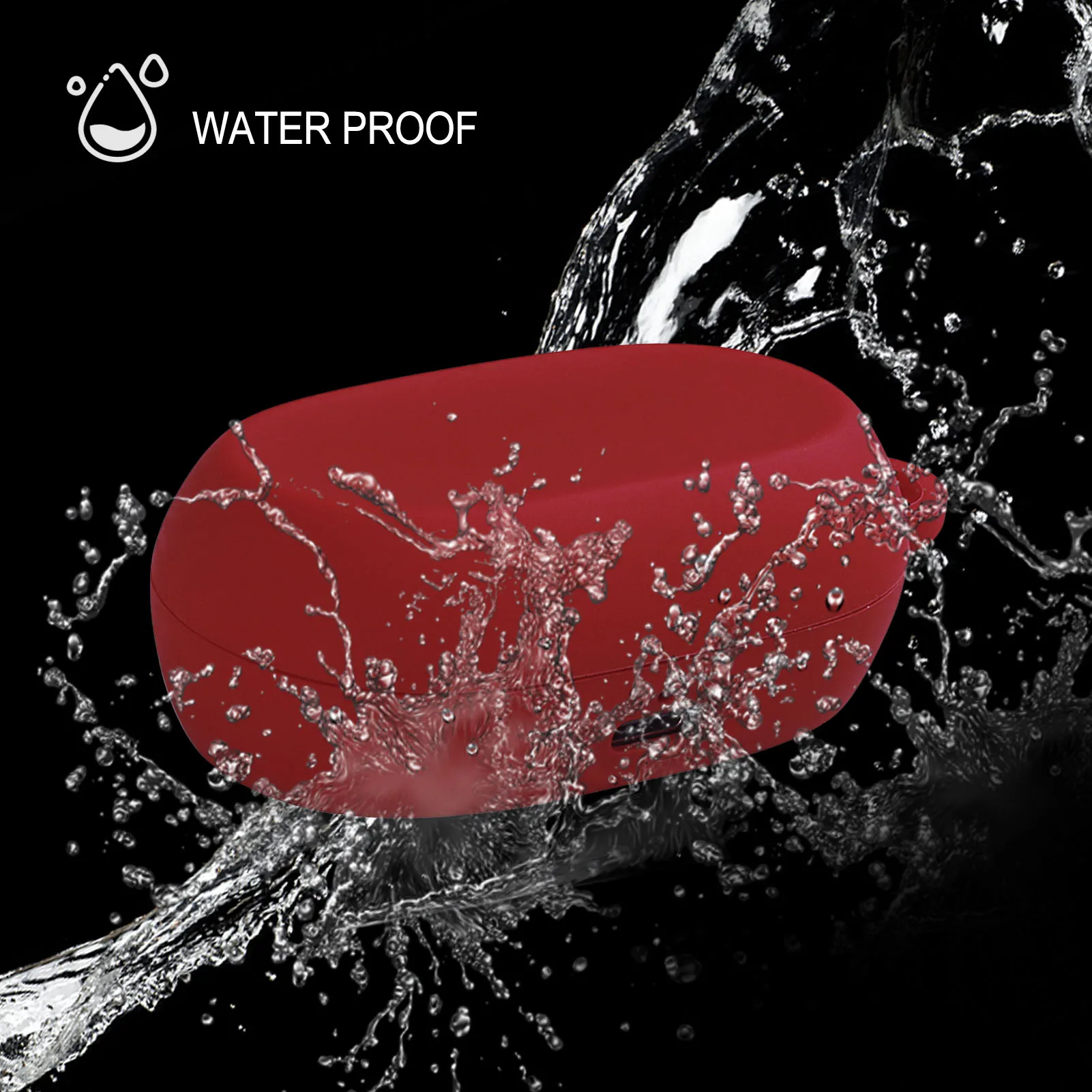 Protective Cover For Jabra Elite 7 Pro Soft Silicone Case Anti-Scratch Shock-Absorbing Case With Keychain For Jabra Elite 7